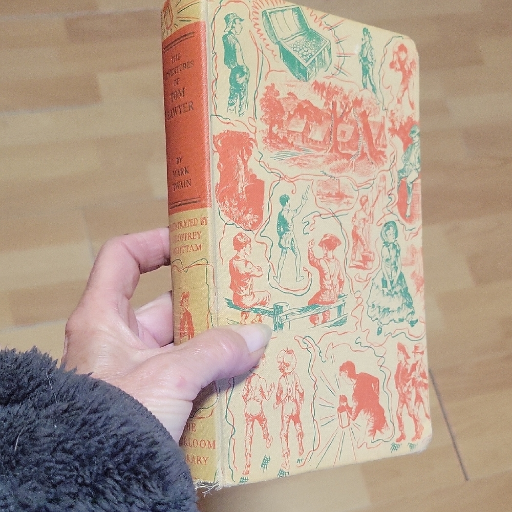 Vintage Illustrated Book the adventures of tom sawyer